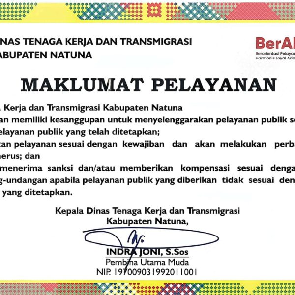 MAKLUMAT PELAYANAN